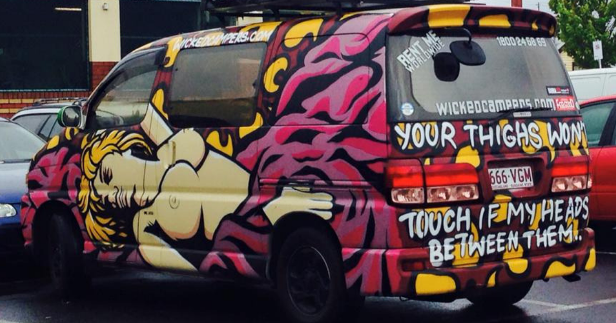 wicked campers misogynist van