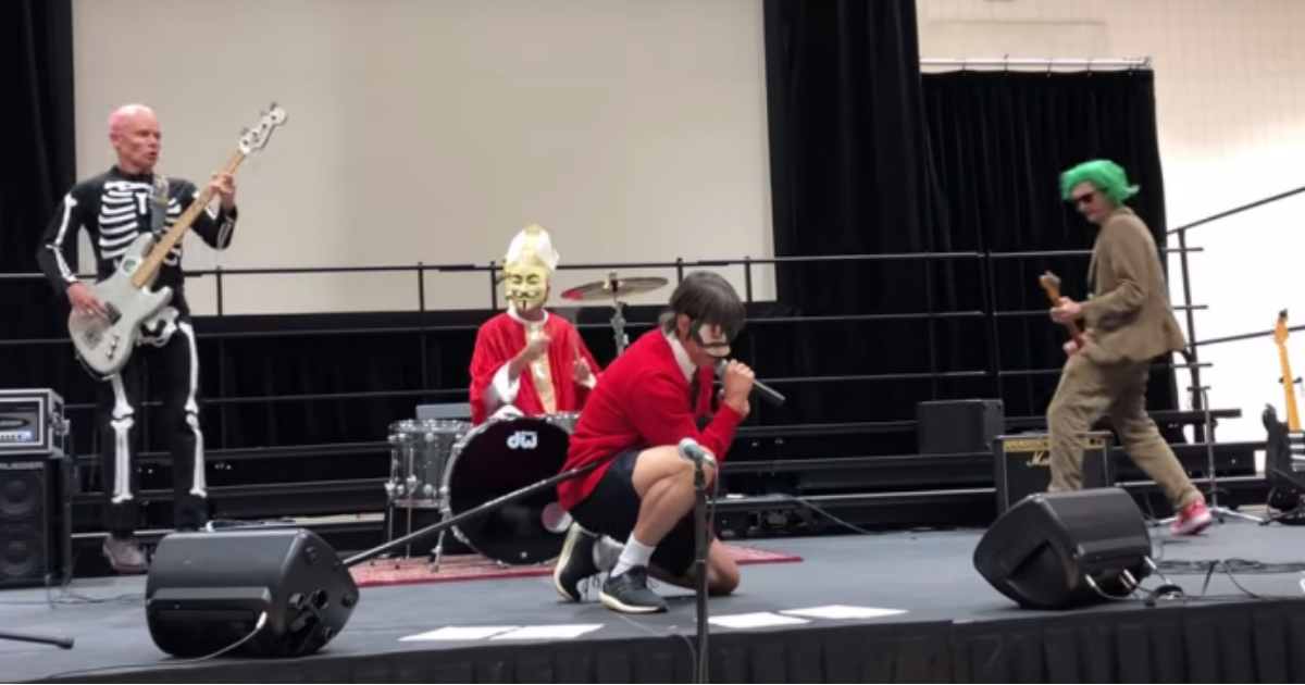red hot chili peppers school performance